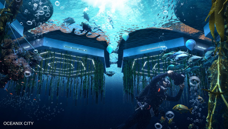 Illustration for article titled Así es el diseño del ambicioso plan para una ciudad flotante capaz de soportar huracanes de categoría 5